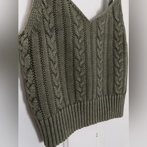 American Eagle Tank Top— Crochet Knit Top